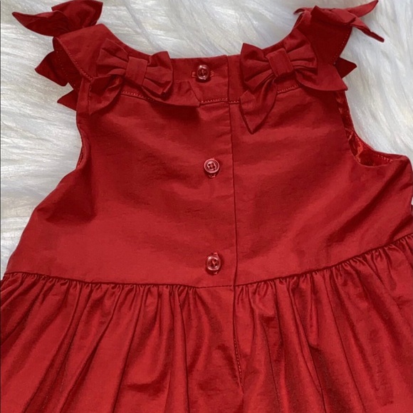 Janie and Jack Red Bow Special Occassion Christmas Holiday Dress 18M 24M - Picture 7 of 7
